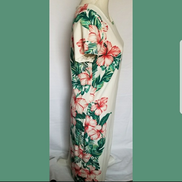 🚫SOLD Dress Hawaiian Print Plus Size Size:14W - Picture 2 of 8